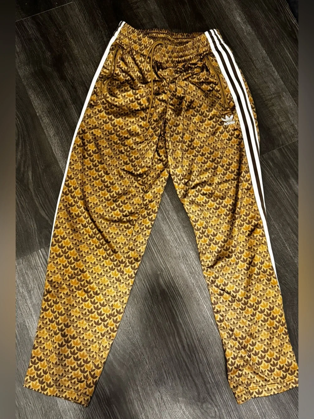 NWOT MEN'S ADIDAS ORIGINALS FIREBIRD MONOGRAM TRACK PANTS ~ SIZE SMALL  #2922